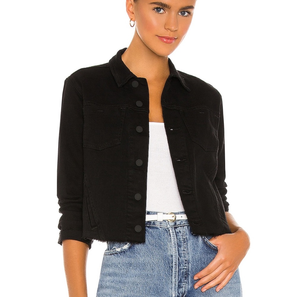 L’Agence Women's Black Denim Jacket